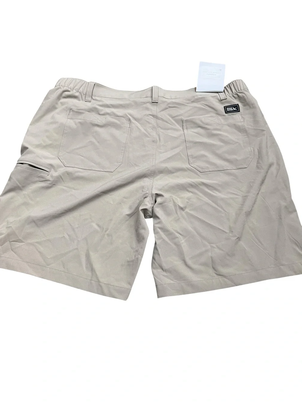NWT Eddie Bauer Men's Casual Khaki Flex Waist Tech Shorts Mens Big Size XXL